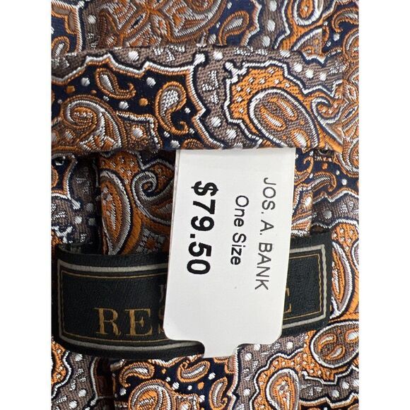JOS. A.Bank Reserve Paisley Pattern Silk Tie - Picture 3 of 4